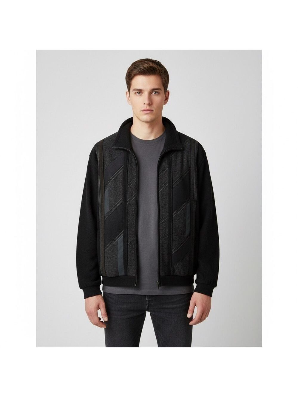 Leo Chevalier wool and acrylic blend men’s shacket size large jacket
